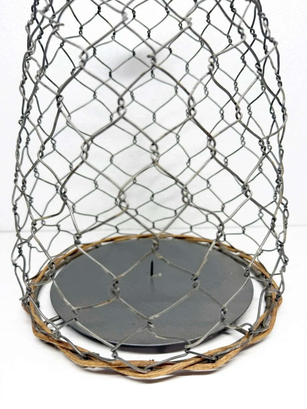 Farmhouse Chicken Wire Candle Lantern